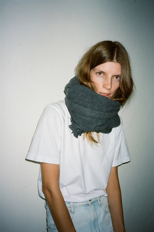 Mélange cashmere wrap